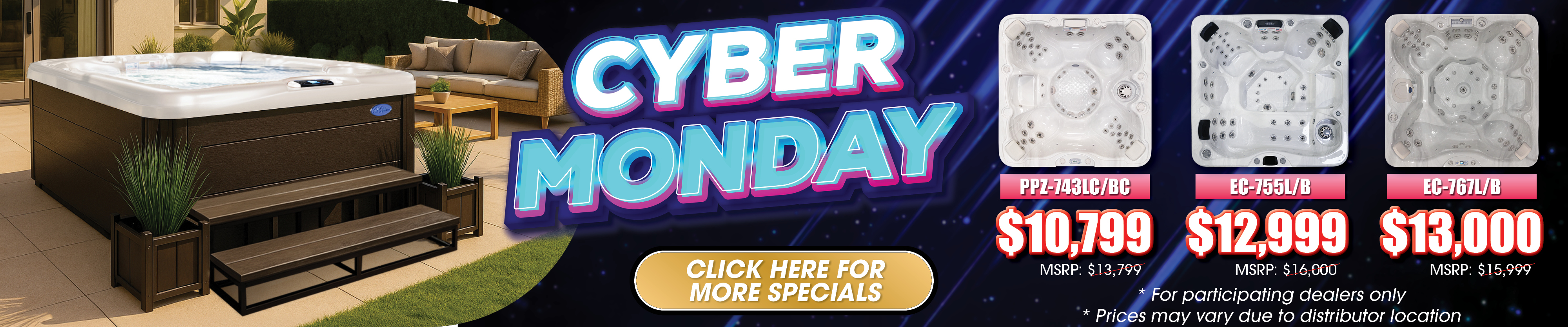 Calspas hot tub being used in a family setting - Lorain