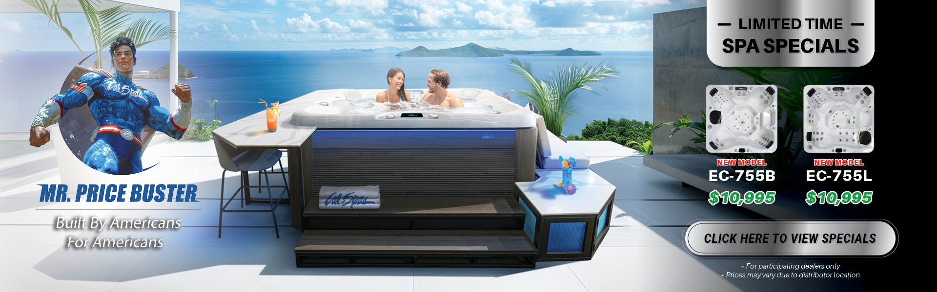 Calspas hot tub being used in a family setting - Lorain
